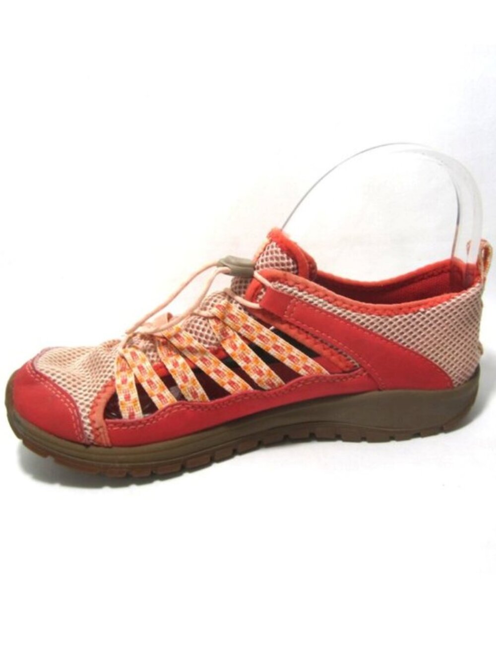 Chaco Kids Girls Size 5 Water Sandals Shoes Coral Orange Pink Outcross 2 VGUC
